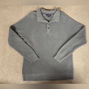 Eddie Bauer Men’s Gray Ribbed Knit Sweater – Size Large